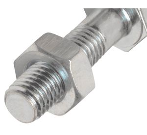 Perno hexagonal 8.8 métrico con tuerca M10-1.50x60 mm ZBR 2 unidades