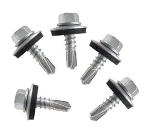 Tornillo autoperforante Hexagonal con golilla 8x3/4" 5 unidades