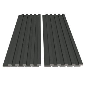 Revestimiento muro Intensity Poliestireno gris oscuro 12 mm 2.09 m2