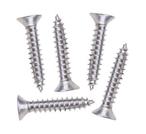 Roscala plana inoxidable 8x3/4" 5 unidades