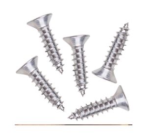 Roscala plana inoxidable 8x1/2" 5 unidades