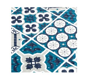 Piso ducha 40x70 cm Ovalado Mosaico azul Cotidiana