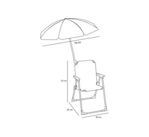 Silla director + Quitasol Stitch