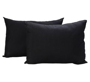 Pack 2 almohadas 50x70 cm negro + plumón 2 plazas reversible ahmxa-pkng2 azul