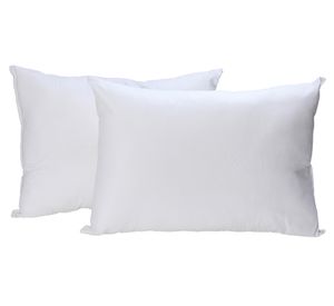 Pack 2 almohadas 50x70 cm blanco + plumón 2 plazas reversible ahmxa-pkbl2 azul