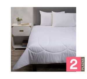 Pack 2 almohadas 50x70 cm blanco + plumón 2 plazas AHBI-PKBL2 blanco