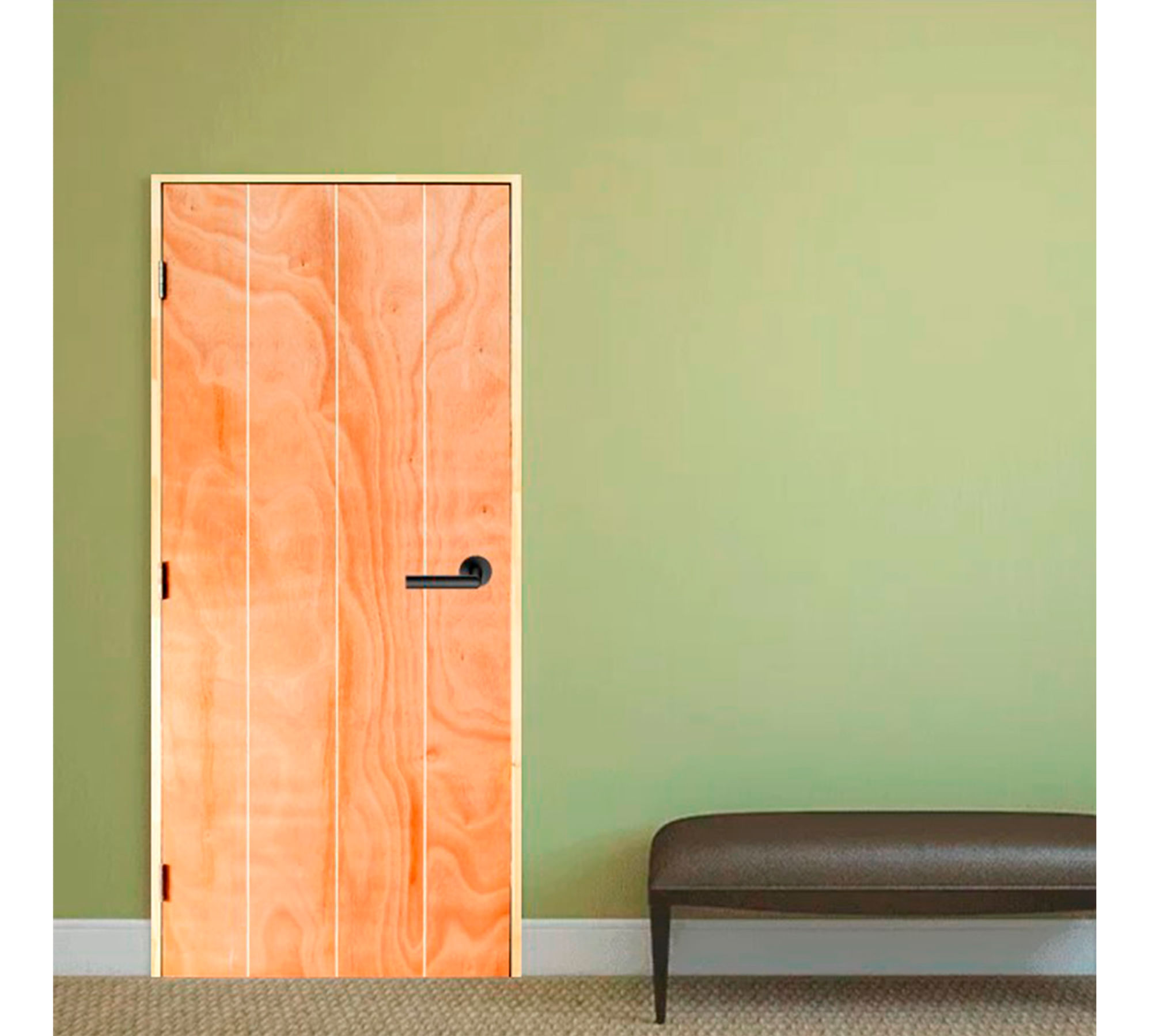 Puerta terciado pre colgada Dual puelo 70x200 cm