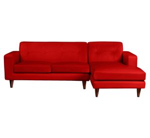 Sofá seccional Salerno derecho rojo Latam Home