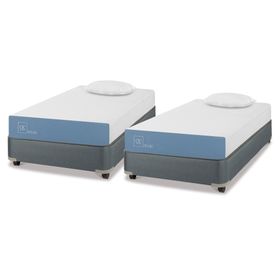 Dúplex box americano 1 plaza x 190 cm Excellence + almohadas Cic