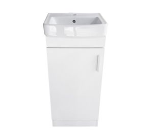 Mueble vanitorio Claire blanco + cubierta 40.5x82 cm