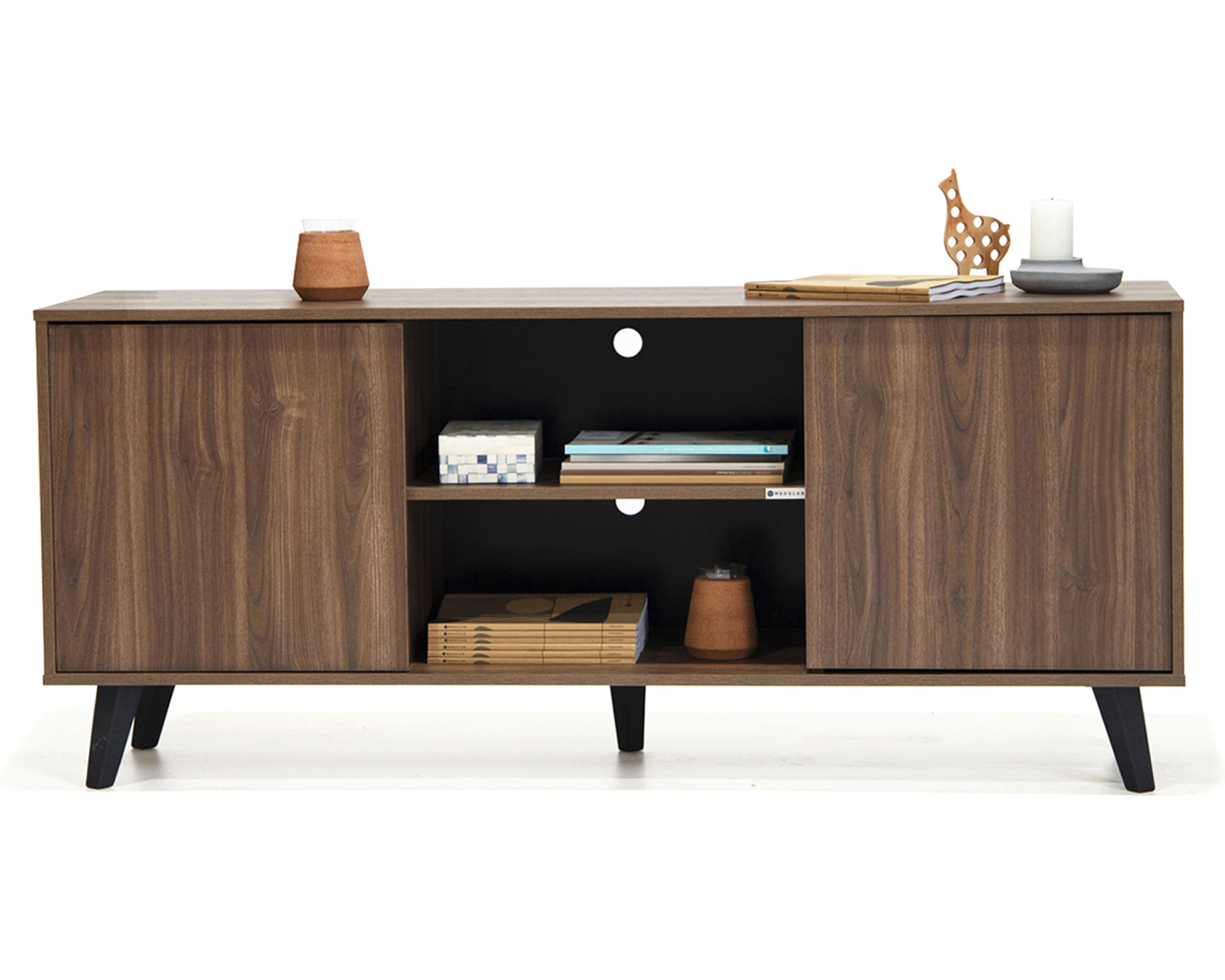 Medular Rack TV 55" alto Atacama café