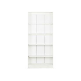 Librero Moscú blanco 4 repisas 180x80x25 cm