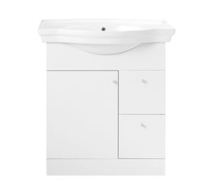 Kit mueble vanitorio Adele blanco 81.5x71 cm + cubierta