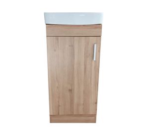 Mueble vanitorio Claire rústico + cubierta 40.5x82 cm