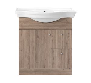 Kit mueble vanitorio Adele lenga 81.5x71 cm + cubierta