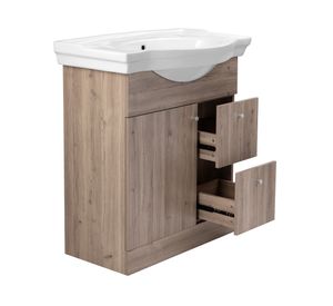 Kit mueble vanitorio Adele lenga 81.5x71 cm + cubierta