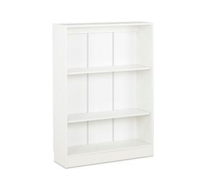 Librero Moscú blanco 2 repisas 112x80x25 cm