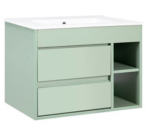 Mueble vanitorio Paris sage green 61x46.5 cm + cubierta