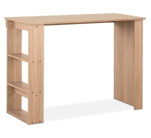 Escritorio 2 repisas nogal