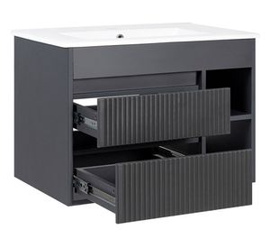 Mueble vanitorio Paris 71x46.5 cm + cubierta dark grey
