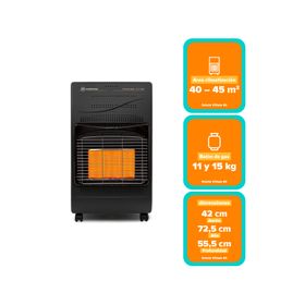 Estufa a gas 4000W Vittale 40 negro