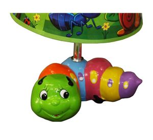 Lámpara sobremesa 1L E27 Oruga verde Tempora