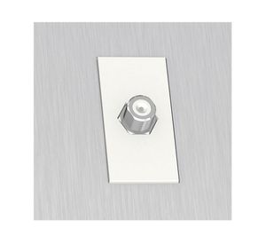 Placa armada coaxial TV Orión gris Schneider