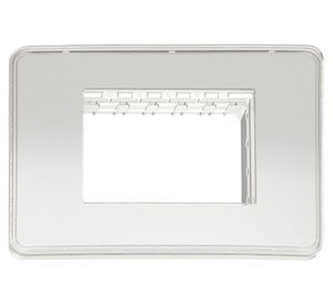 Tapa triple Orión You blanco/transparente Schneider