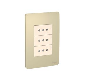 Placa armada toma corriente 3M Orión Schneider