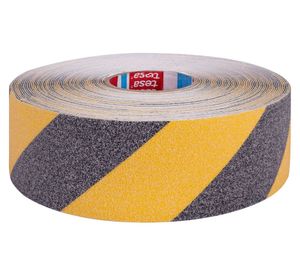 Cinta antideslizante 5 m x 50 mm negro/amarillo Tesa