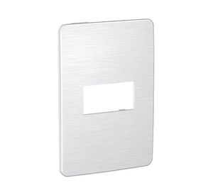 Tapa simple Orión aluminio/gris Schneider