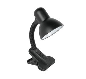 Lámpara escritorio 1L E27 Pinza negro Abitare
