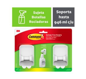 Pack de 2 ganchos porta botella blanco Command