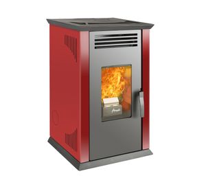 Estufa a pellet Italy 8100 rojo Amesti