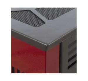 Estufa a pellet Italy 8100 rojo Amesti
