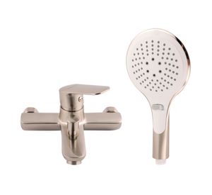 Combinación tina ducha Praga cromo blanco Vessanti