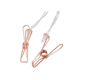 Guirnalda 20L Clips dorado matálico LED Conceptlighting