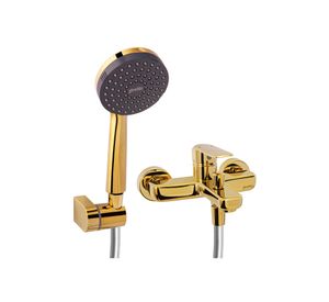 Combinación tina ducha Marsella dorado Stretto