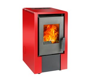 Estufa pellet 6000W Italy 6100 rojo