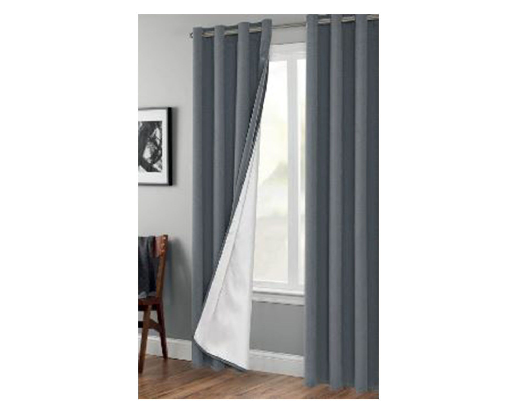 M+Design Cortina gris 140x230 cm
