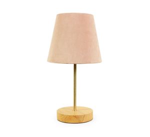 Lámpara sobremesa 1L E27 Velvetyold rosado Abitare.