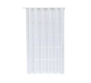 Puerta Plegable PVC 120x200 cm blanca con ventana Baldara