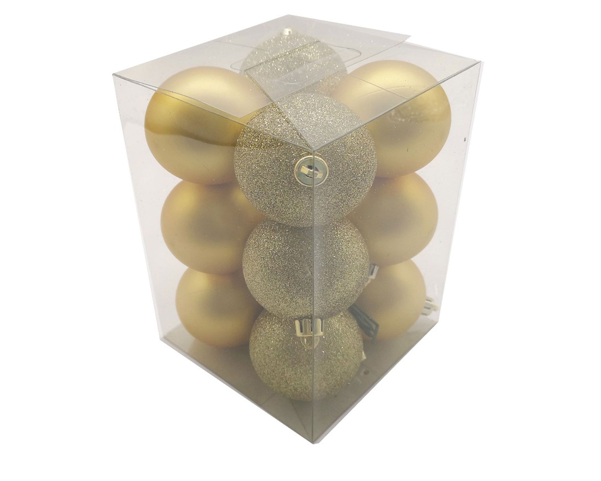 Esfera 8 cm gold 12 piezas | Easy.cl