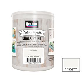 Pintura tizada 1 litro Chalk Paint Blanco Vintage mate