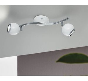 Foco 2L GU10 Bimeda blanco/cromo Eglo