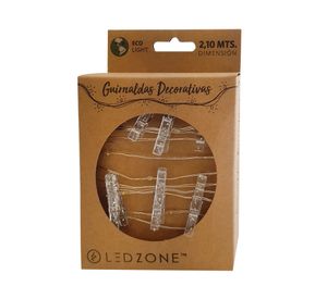 Guirnalda LED 20L clips Ledzone