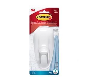 Gancho para baño blanco Command