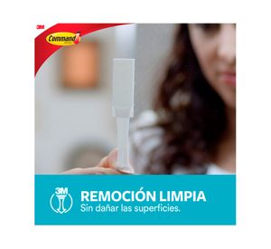 Gancho para baño blanco Command