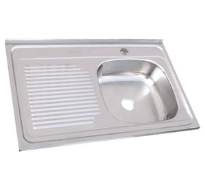 Lavaplatos sobreponer 80x50 cm izquierdo Splendid