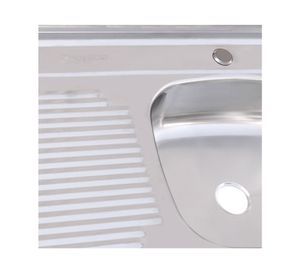Lavaplatos sobreponer 80x50 cm izquierdo Splendid